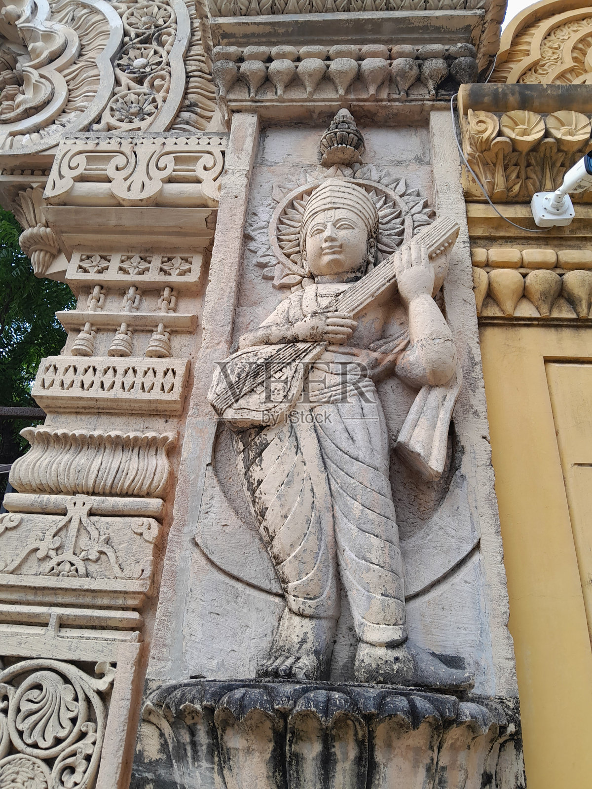 克利须那神的雕像照片摄影图片