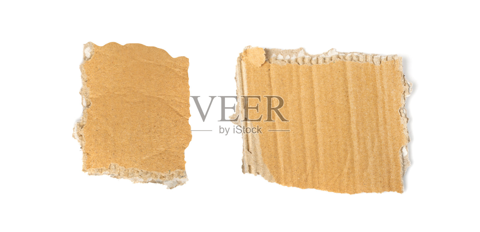 采购产品纸板,纸箱,撕开的牛皮纸,包装片照片摄影图片