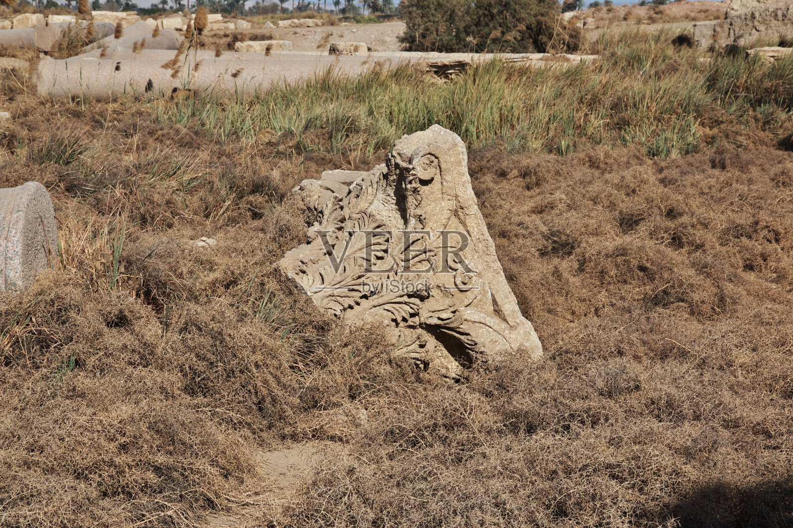 埃及敏亚的罗马遗址照片摄影图片