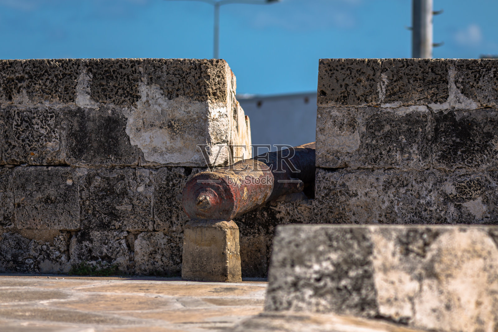 城墙上的大炮照片摄影图片