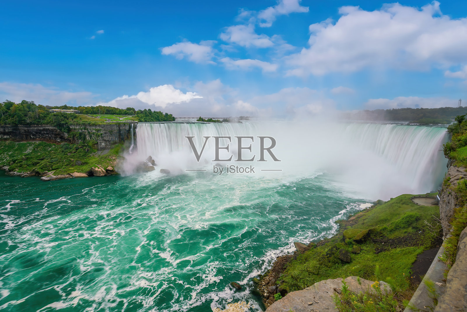 尼亚加拉瀑布位于加拿大和美国之间照片摄影图片