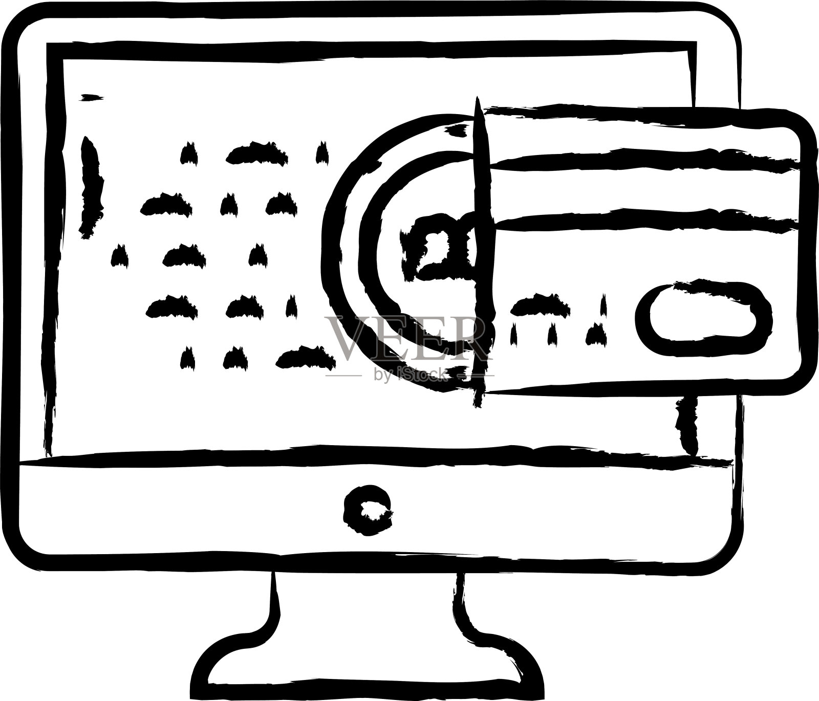 计算机手绘矢量插图插画图片素材