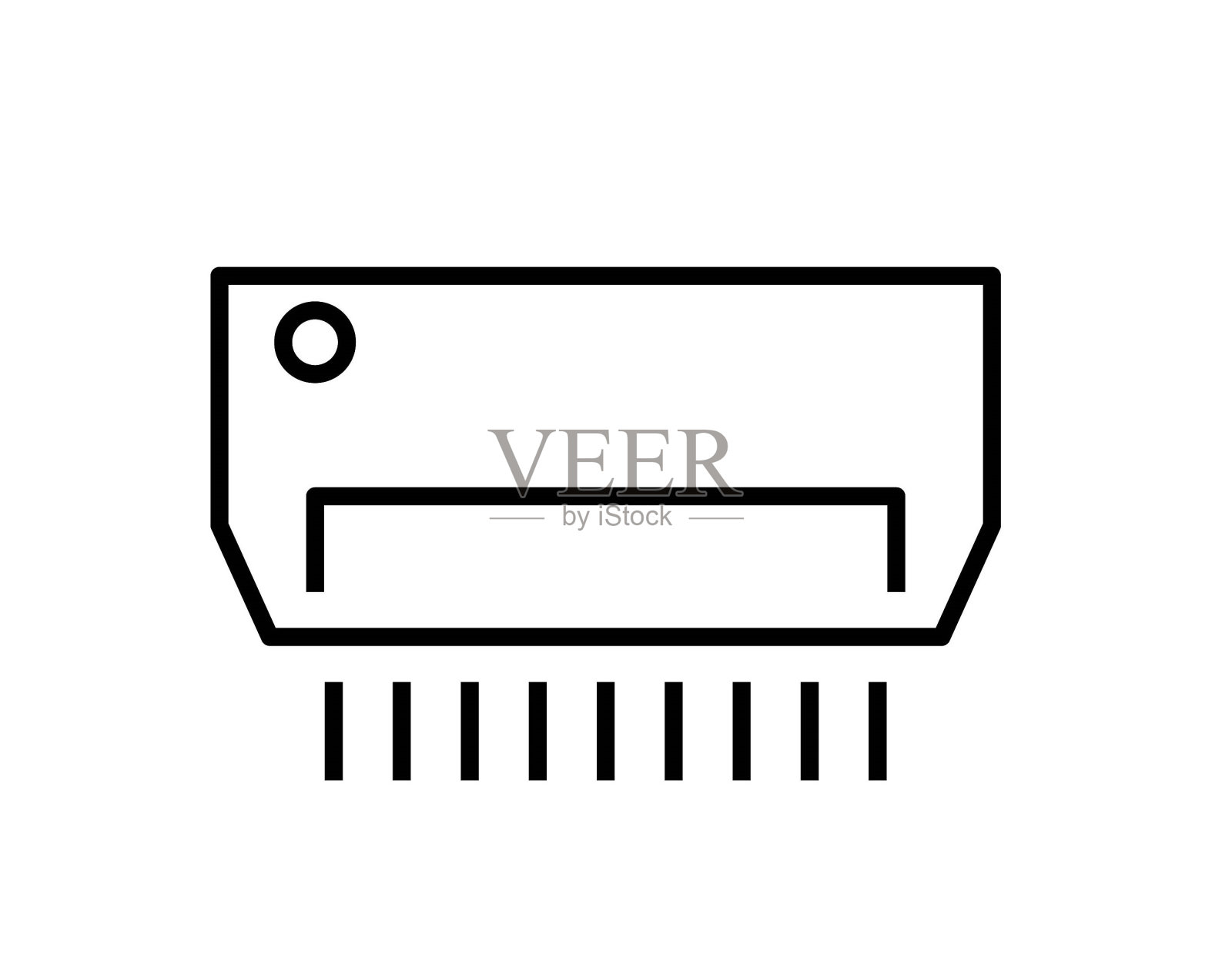 空调图标,矢量最佳线图标。插画图片素材