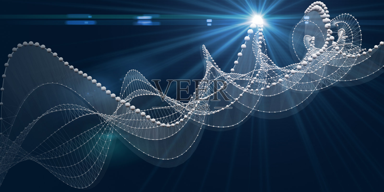 抽象背景扭曲线框网格与白色的球体和点。技术概念数据网格。商业、科学和技术数据分析的旗帜。大数据。照片摄影图片