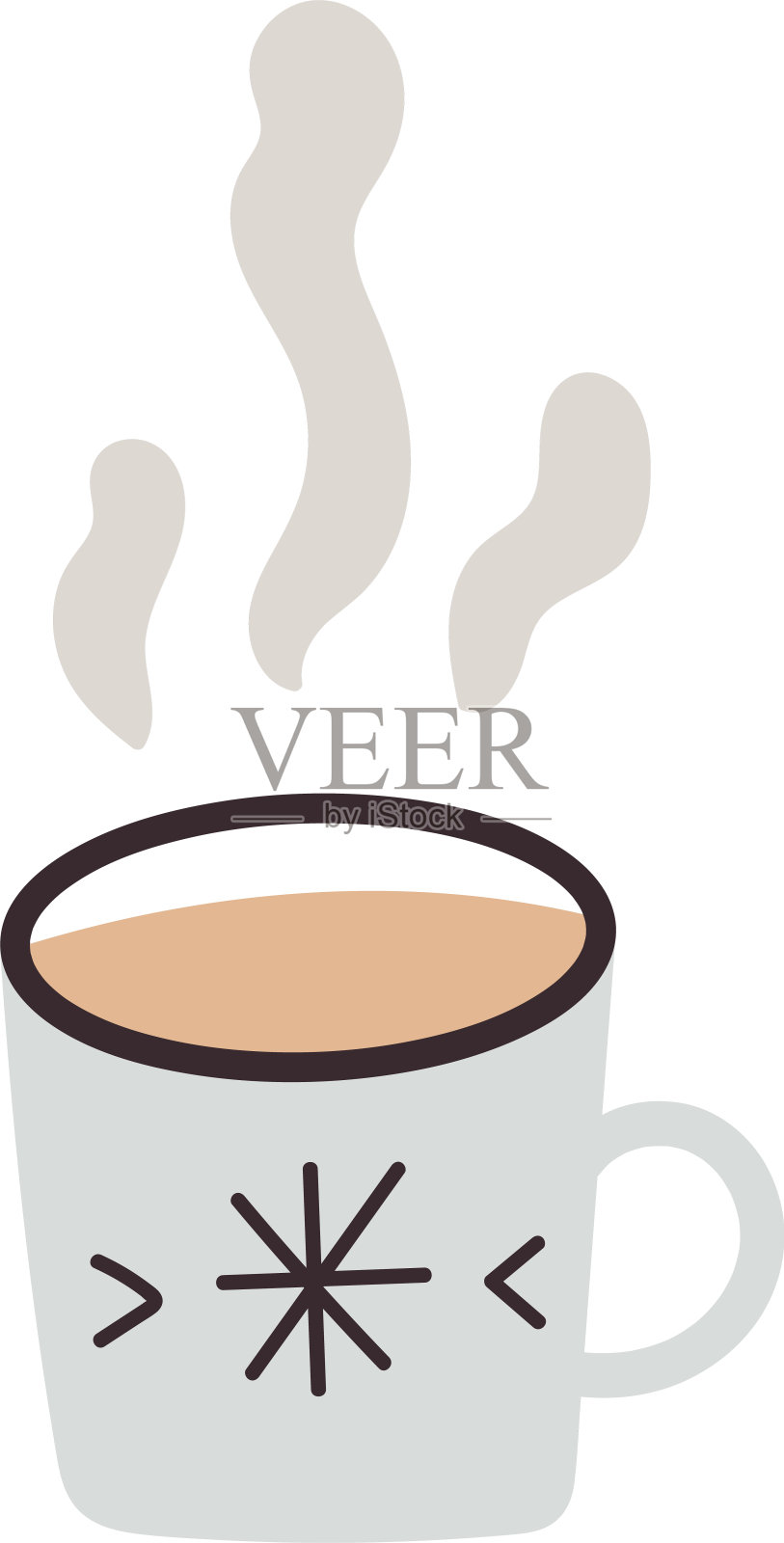 冬天 _ 拥抱 _ 元素 _ 设置插画图片素材