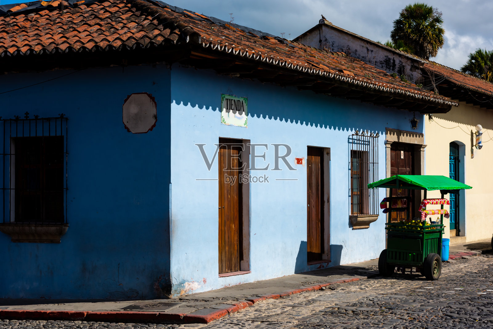 危地马拉安提瓜街道照片摄影图片