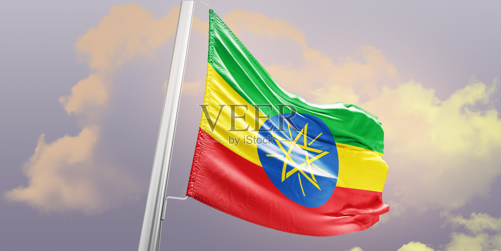 埃塞俄比亚国旗照片摄影图片