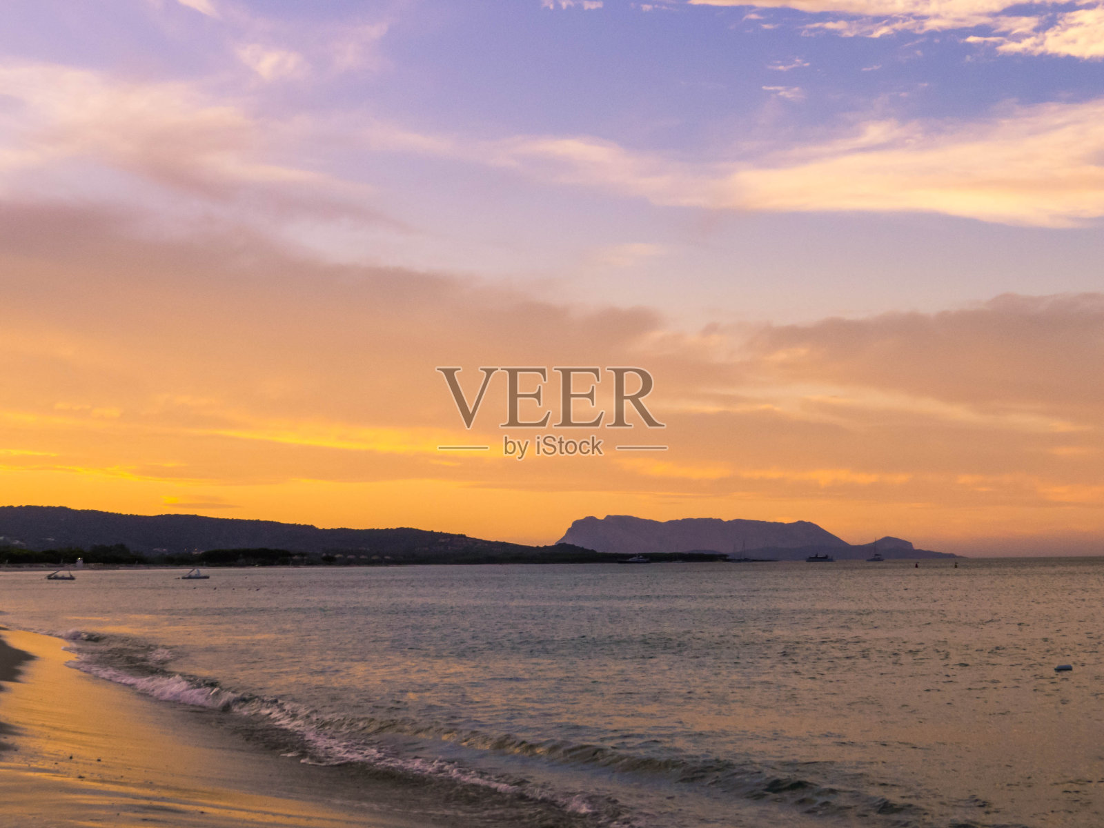 卡帕尼扎海滩,布多尼,撒丁岛照片摄影图片