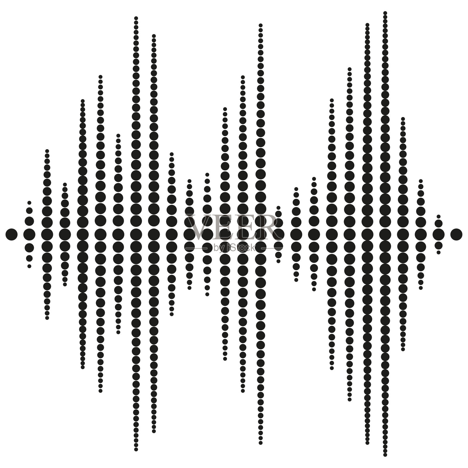 黑波作为均衡器。矢量插图。每股收益10。插画图片素材