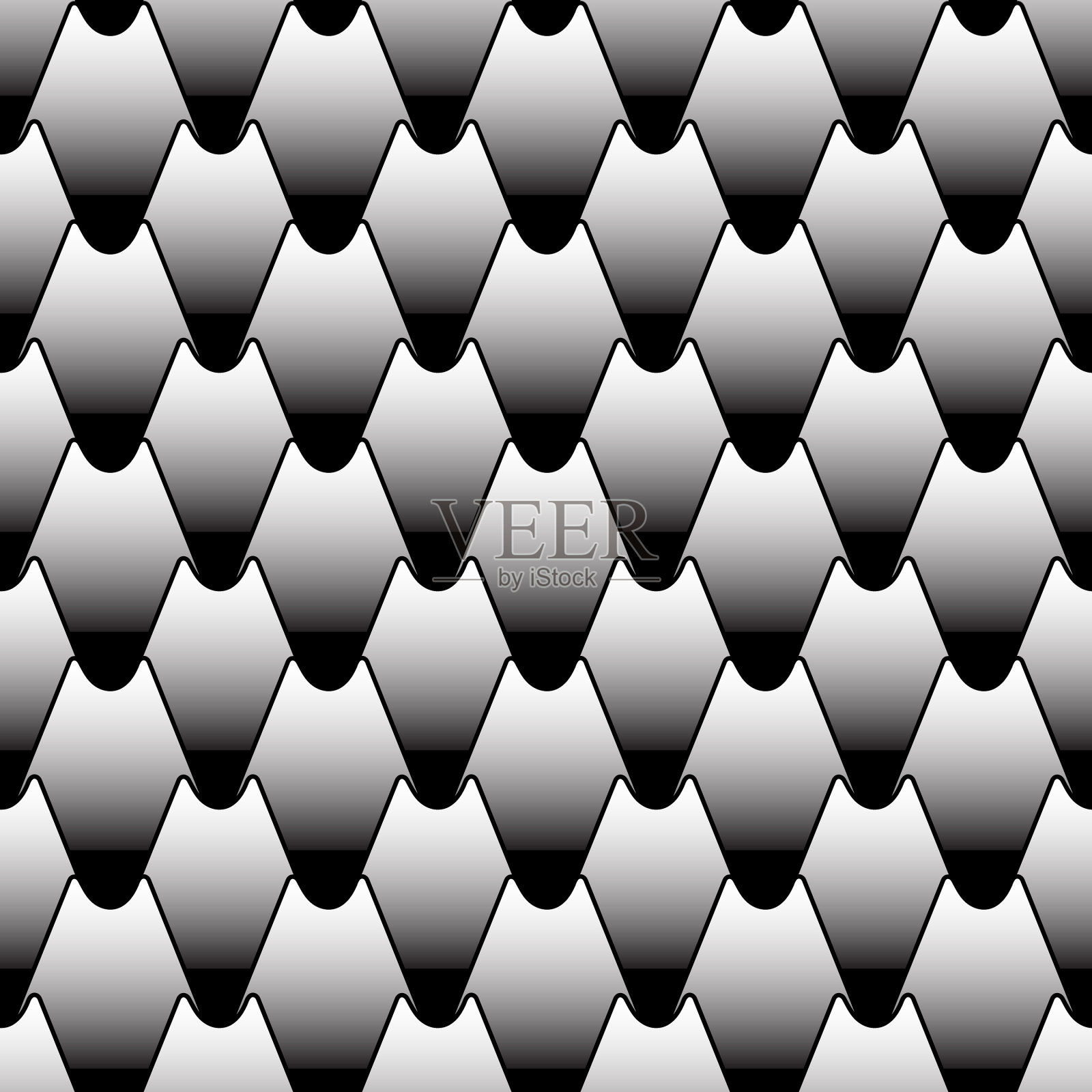 三维无缝图案三维构图插画图片素材