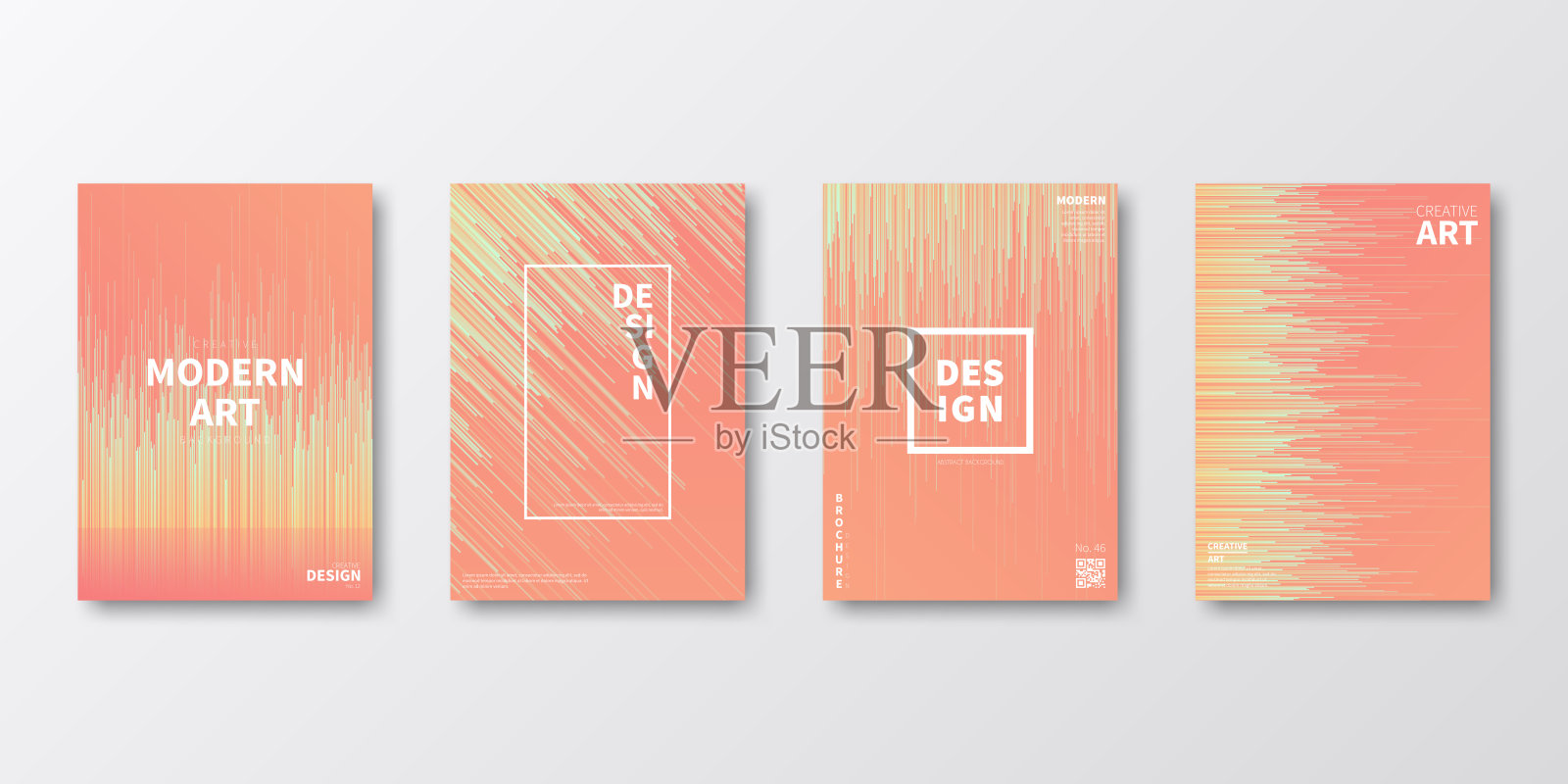 宣传册模板排版,橙色封面设计,商业年报,传单,杂志插画图片素材