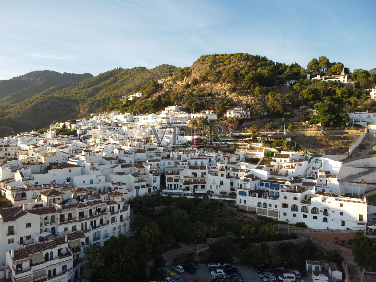 弗里吉利亚纳古城中央鸟瞰图照片摄影图片