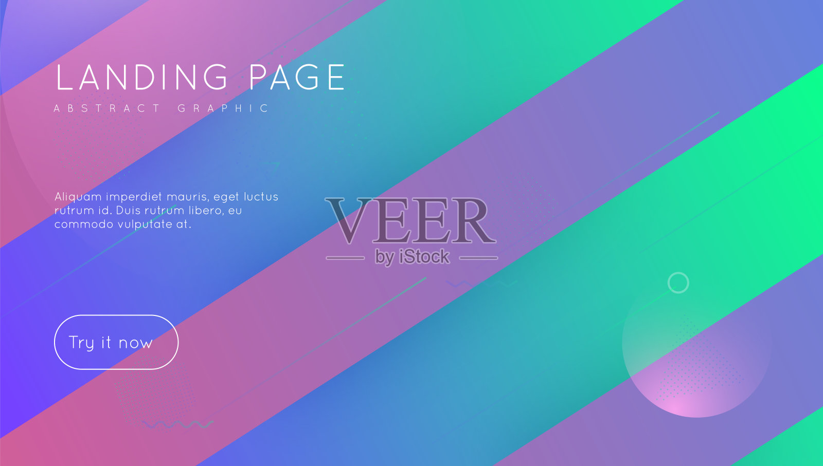 商业背景。酷矢量图案。粉色最小框架,3d概念。纸张几何元素。水平的Ui。圆形着陆页。蓝色商业背景插画图片素材