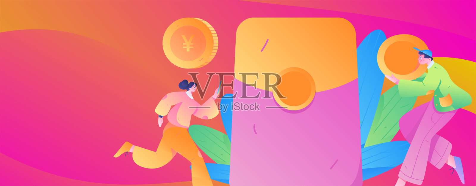 节日购物电子商务网上购物的人平面矢量概念操作手绘插图插画图片素材