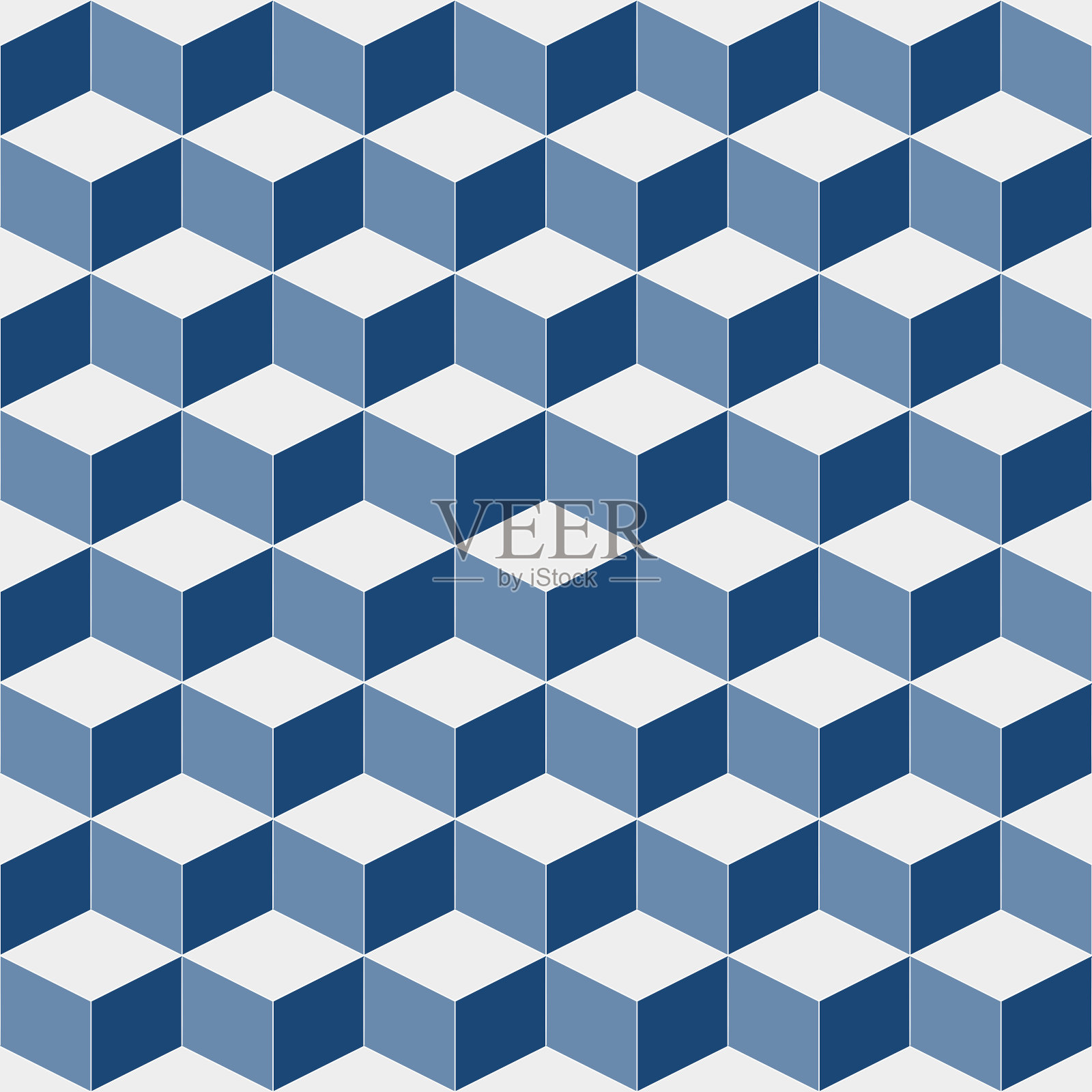 多维数据集的模式。插画图片素材