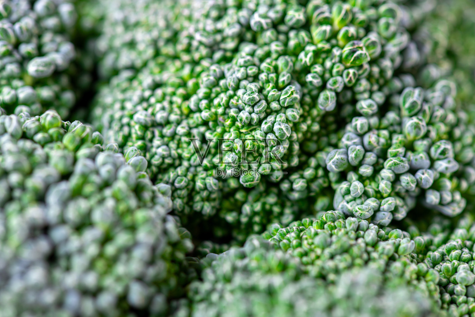 花椰菜的图案。微距照片绿花椰菜质感。新鲜的绿色西兰花蔬菜。蔬菜为饮食和健康食品。有机食品照片摄影图片
