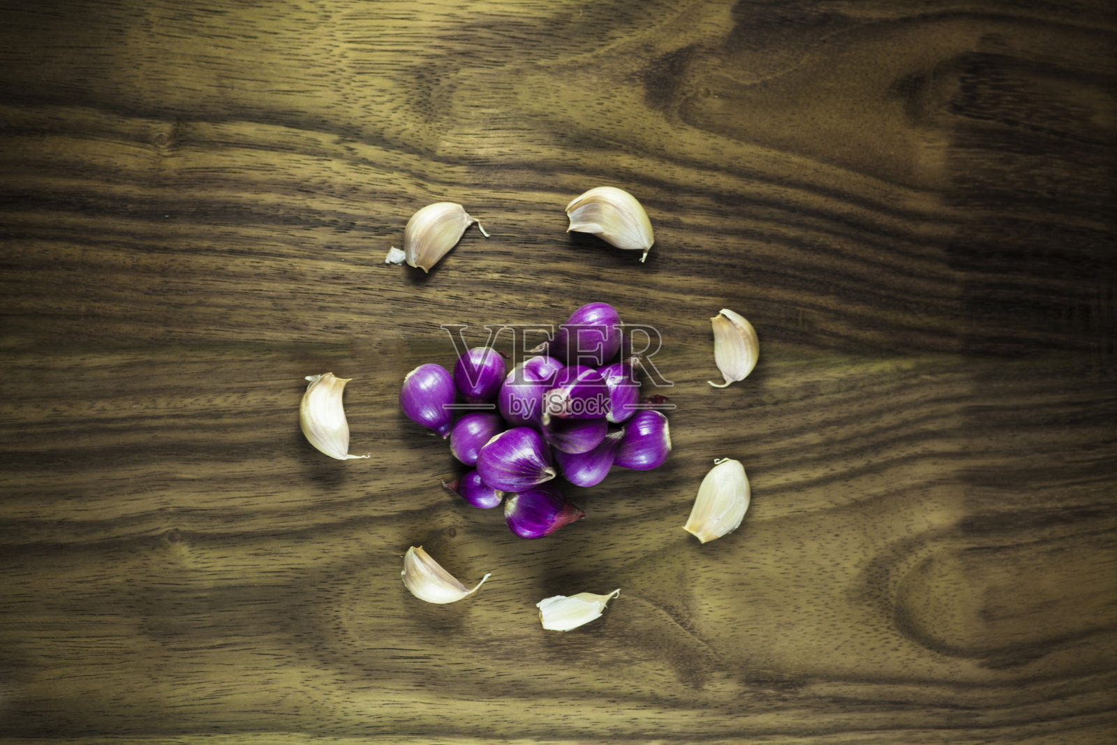 红洋葱蒜照片摄影图片