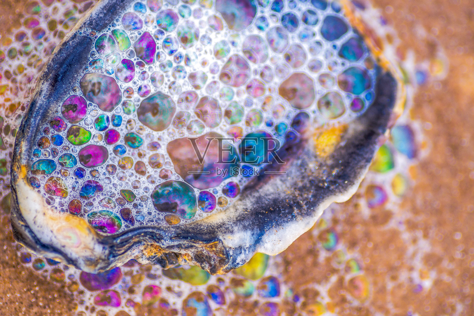 五颜六色的泡沫照片摄影图片