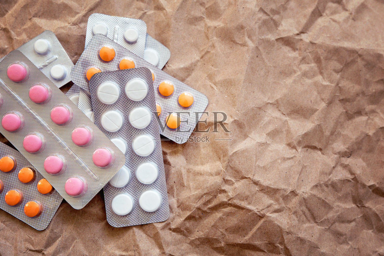 水泡用圆片药、圆丸照片摄影图片