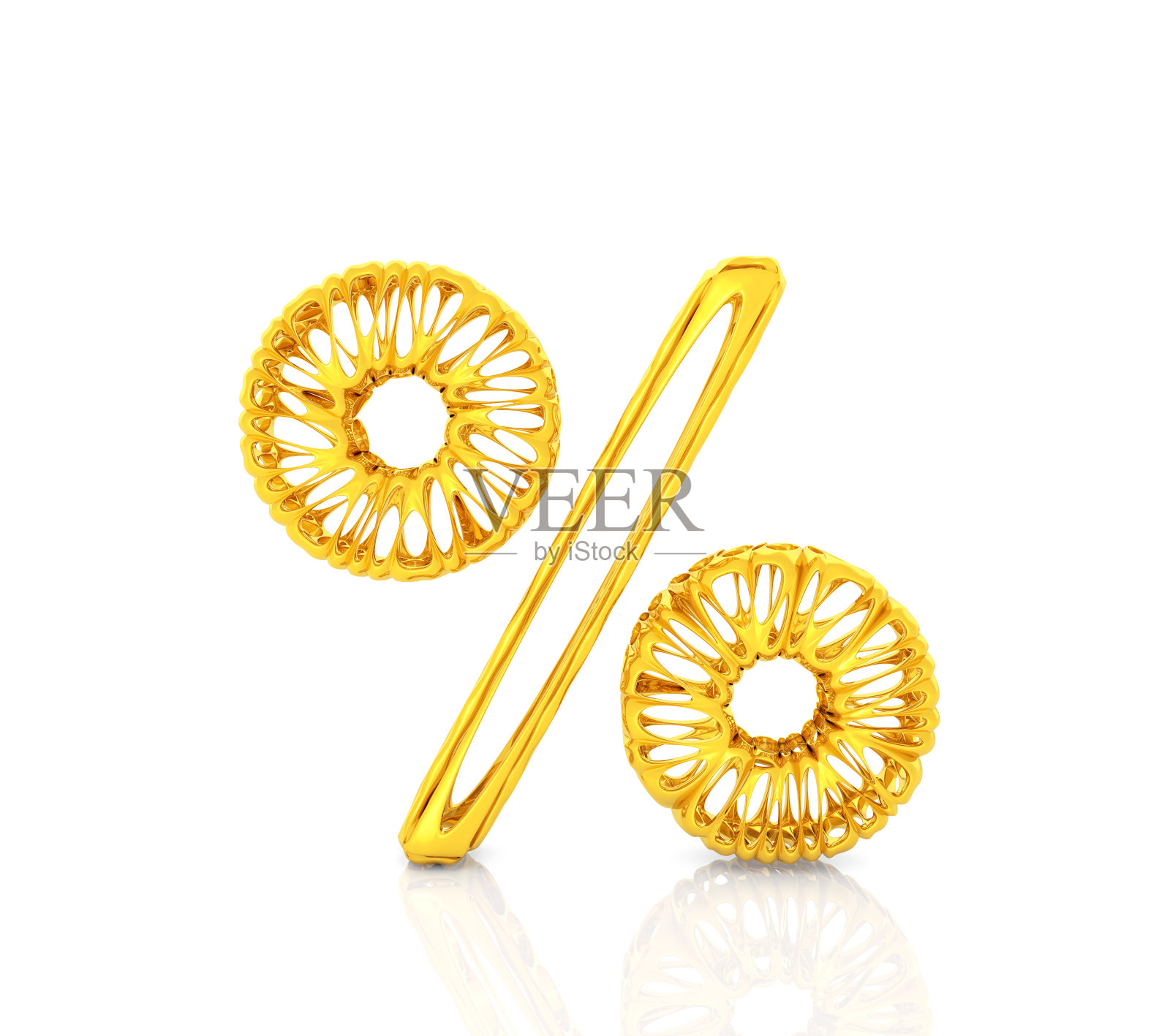 黄金百分比符号照片摄影图片