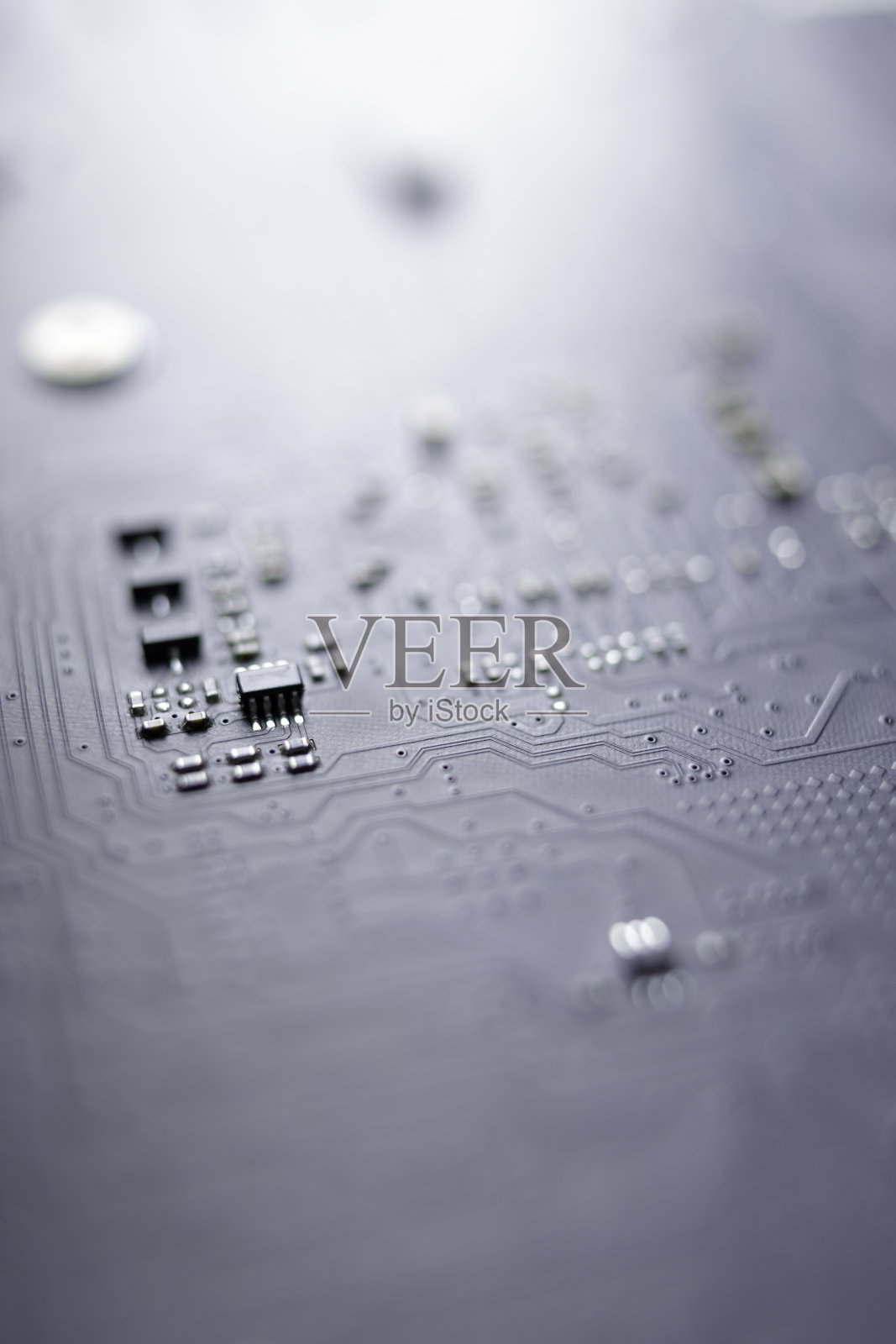 现代计算机电路板近景照片摄影图片