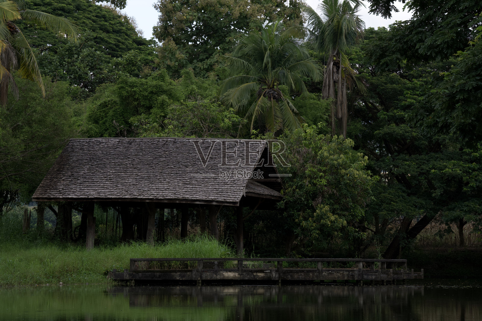 想象一下小屋。照片摄影图片
