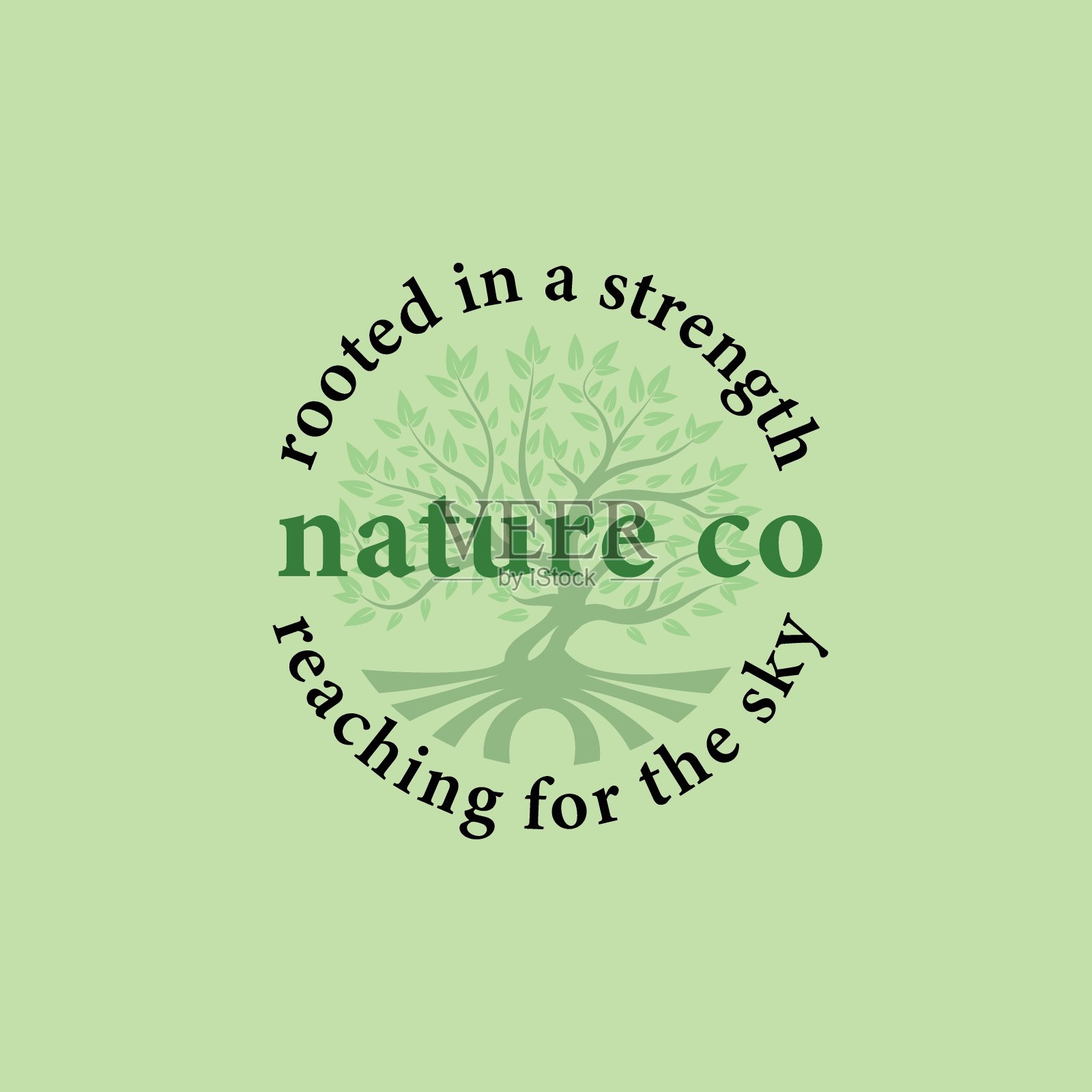 自然标志标志,橡树图标标志设计复古复古标签,榕树矢量插画图片素材