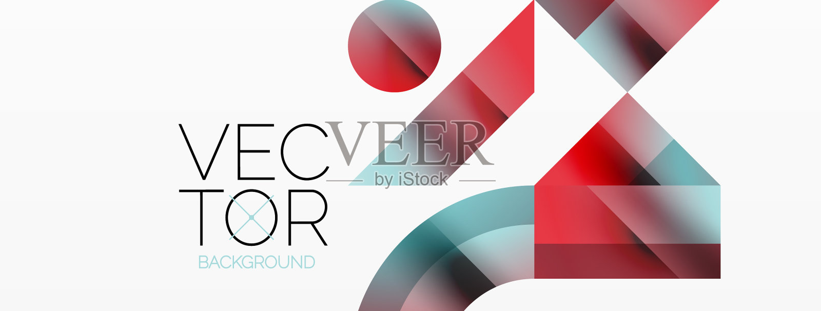 几何背景与正方形三角形插画图片素材