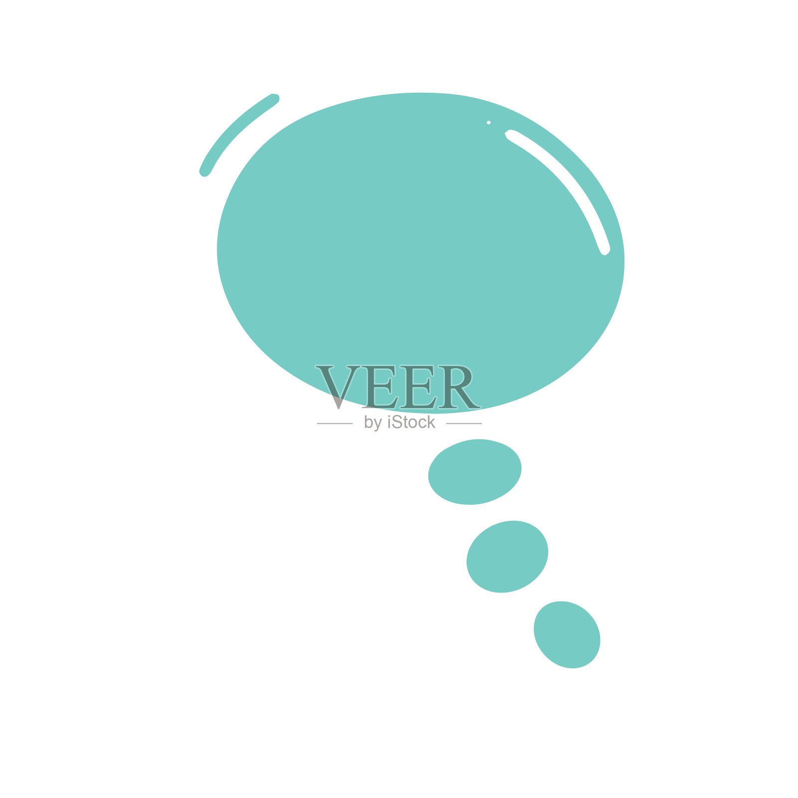 漫画泡泡聊天图标元素插画图片素材