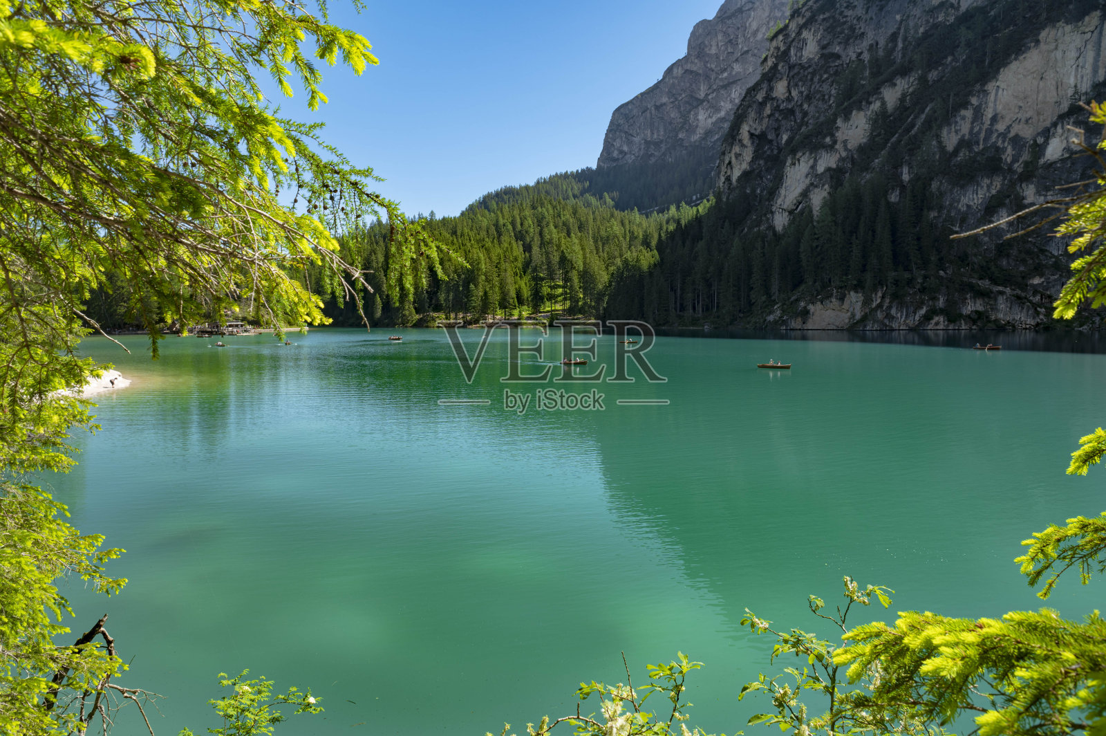 布雷湖照片摄影图片