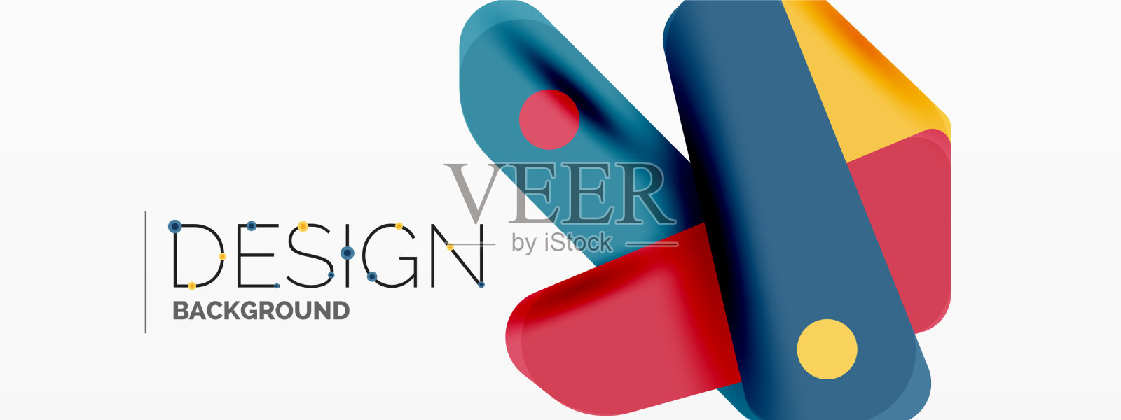 科技最小几何壁纸创意插画图片素材