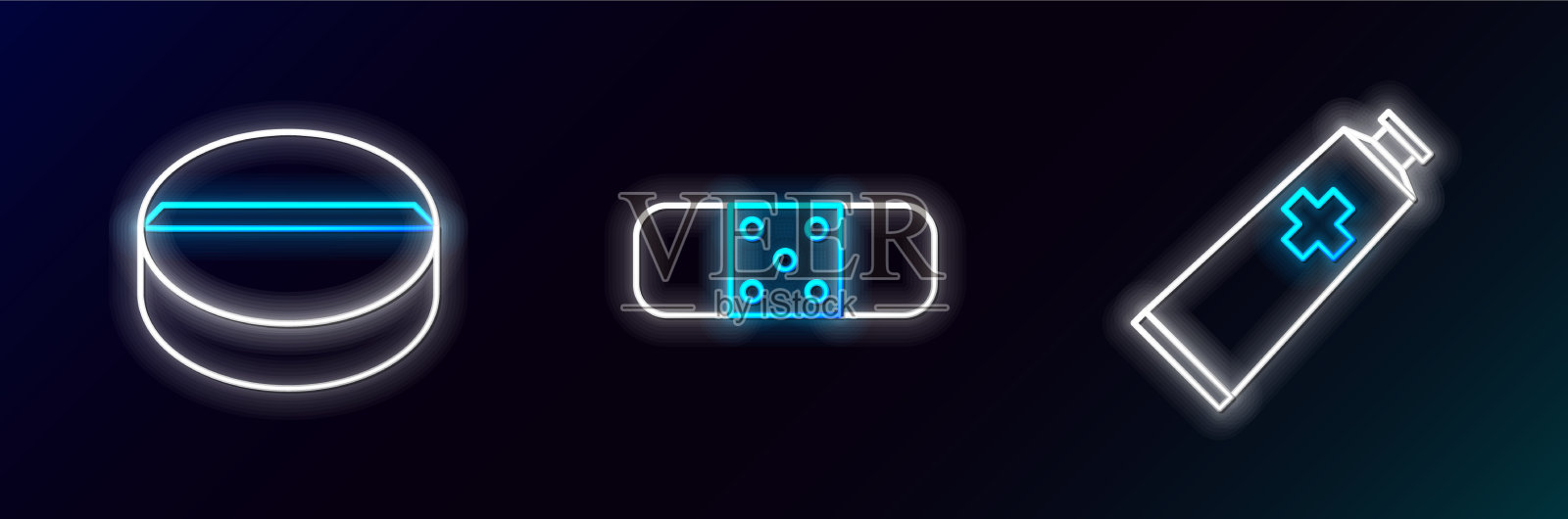 设行药膏膏管药插画图片素材