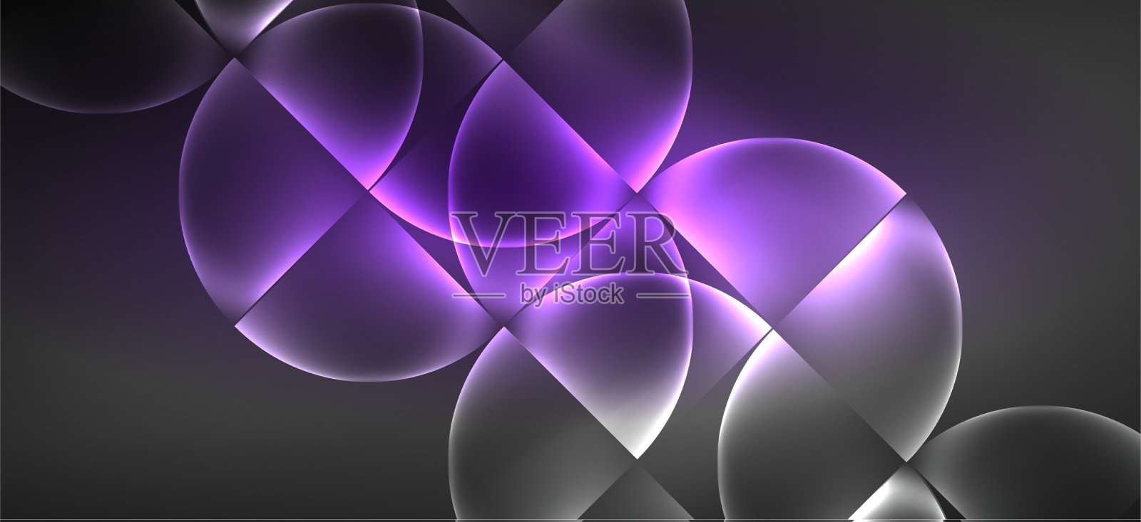 霓虹灯发光技术线高科技的未来主义插画图片素材