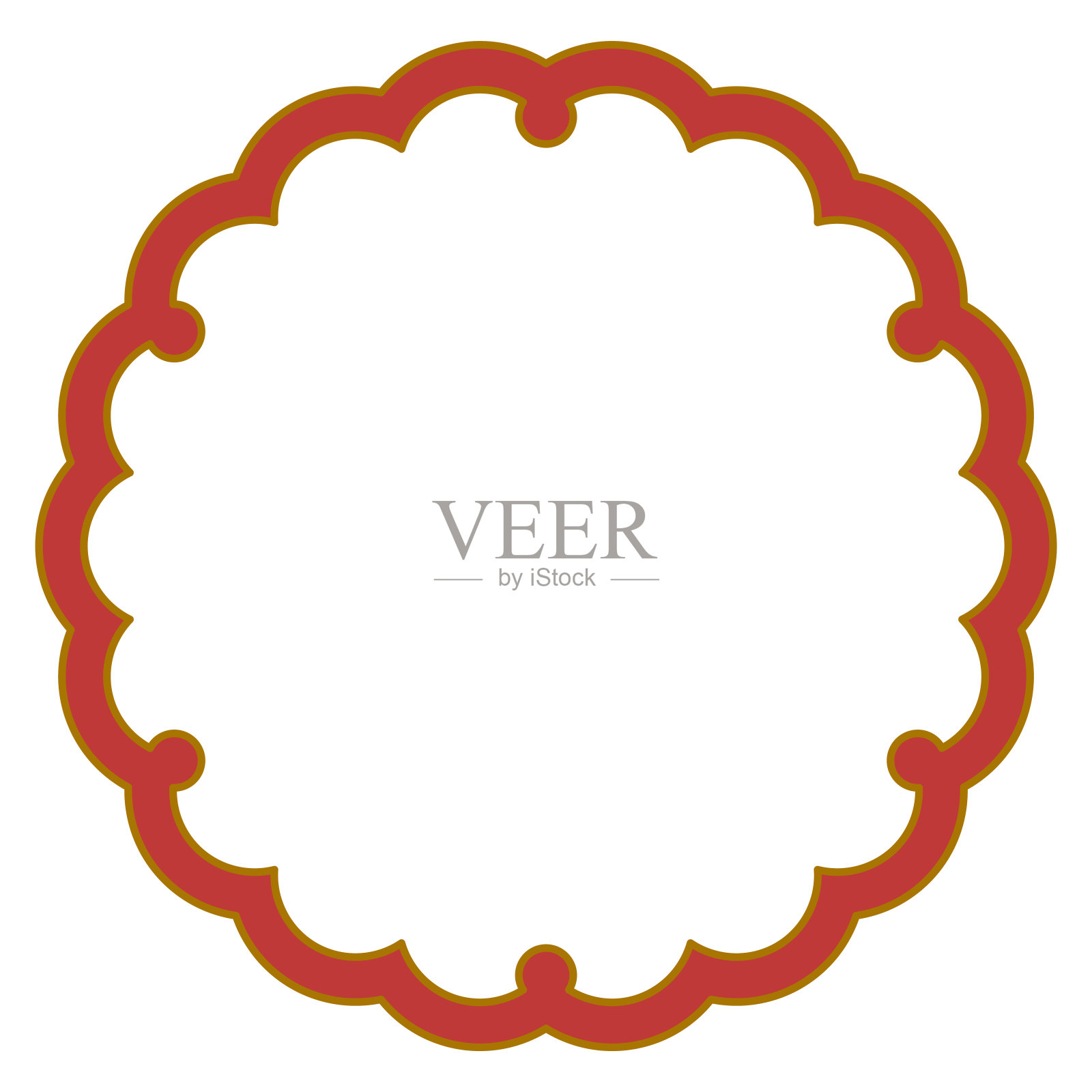 简约的日式风格框架,喜庆,矢量插画图片素材