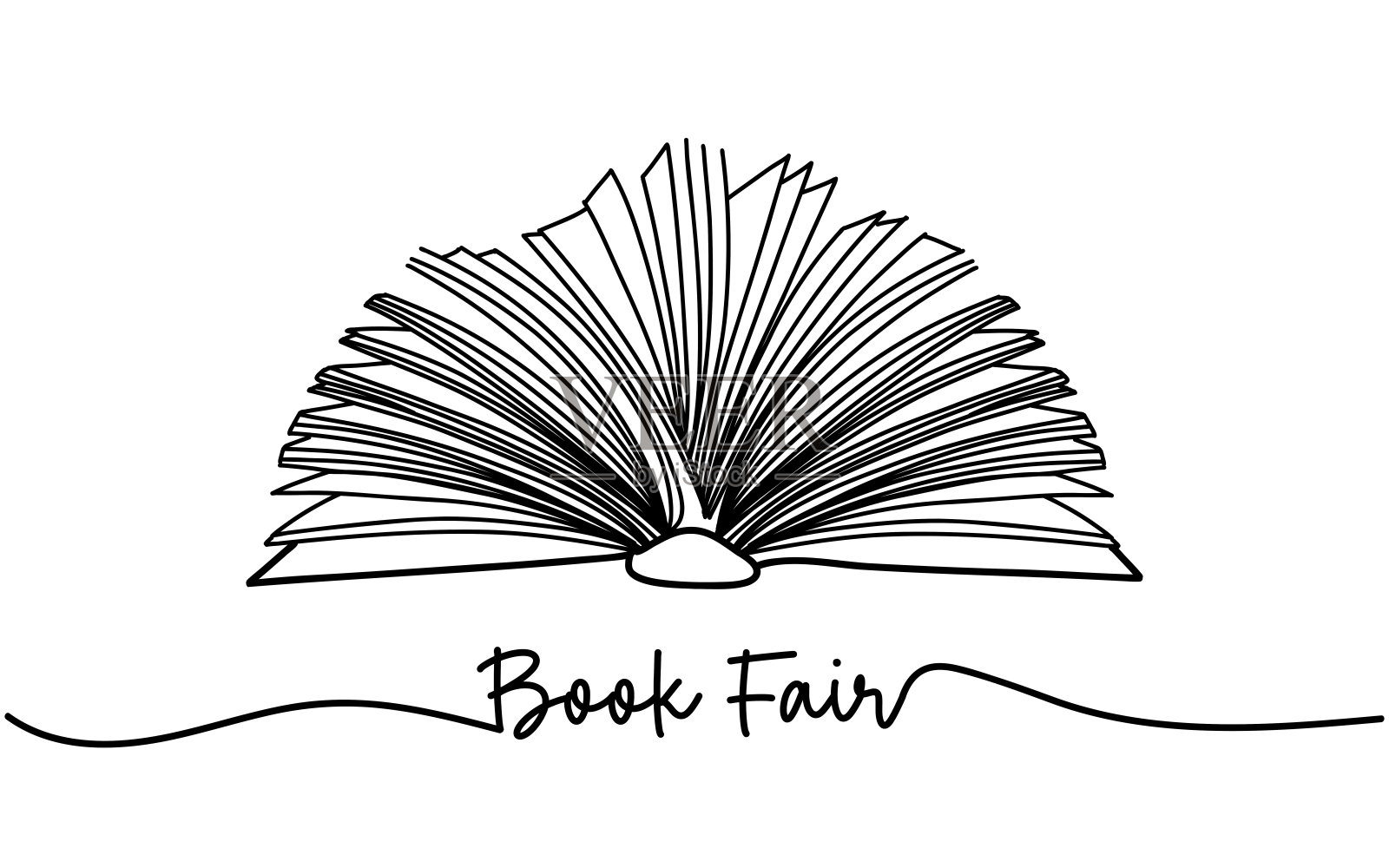 图书节概念矢量插图。插画图片素材