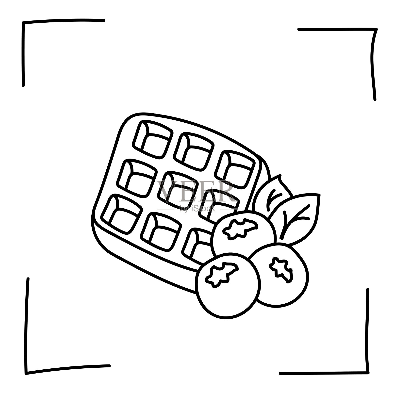 向量。轮廓图标。甜点和甜品的线条图标。糖果,巧克力,蛋糕,甜甜圈,冰淇淋素描风格。图标设置,描边。手绘的标志。甜点和糖果涂鸦集。插画图片素材