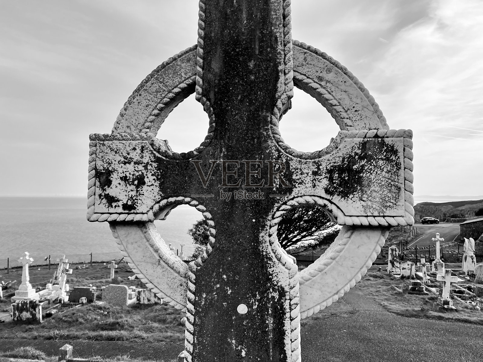 北威尔士的兰迪德诺公墓照片摄影图片