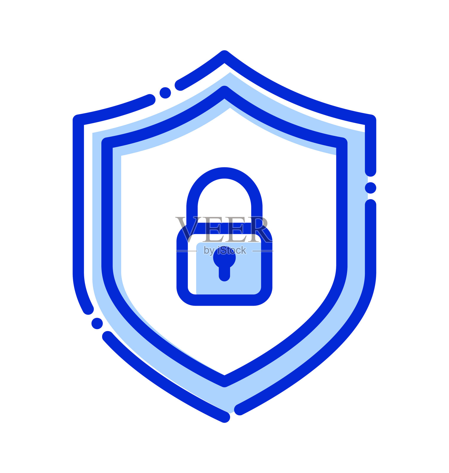 网络安全,数字安全,加密,安全完全可编辑的矢量图标插画图片素材