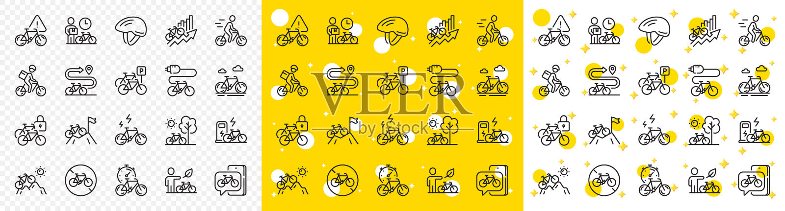 自行车线图标山地车旅游自行车插画图片素材