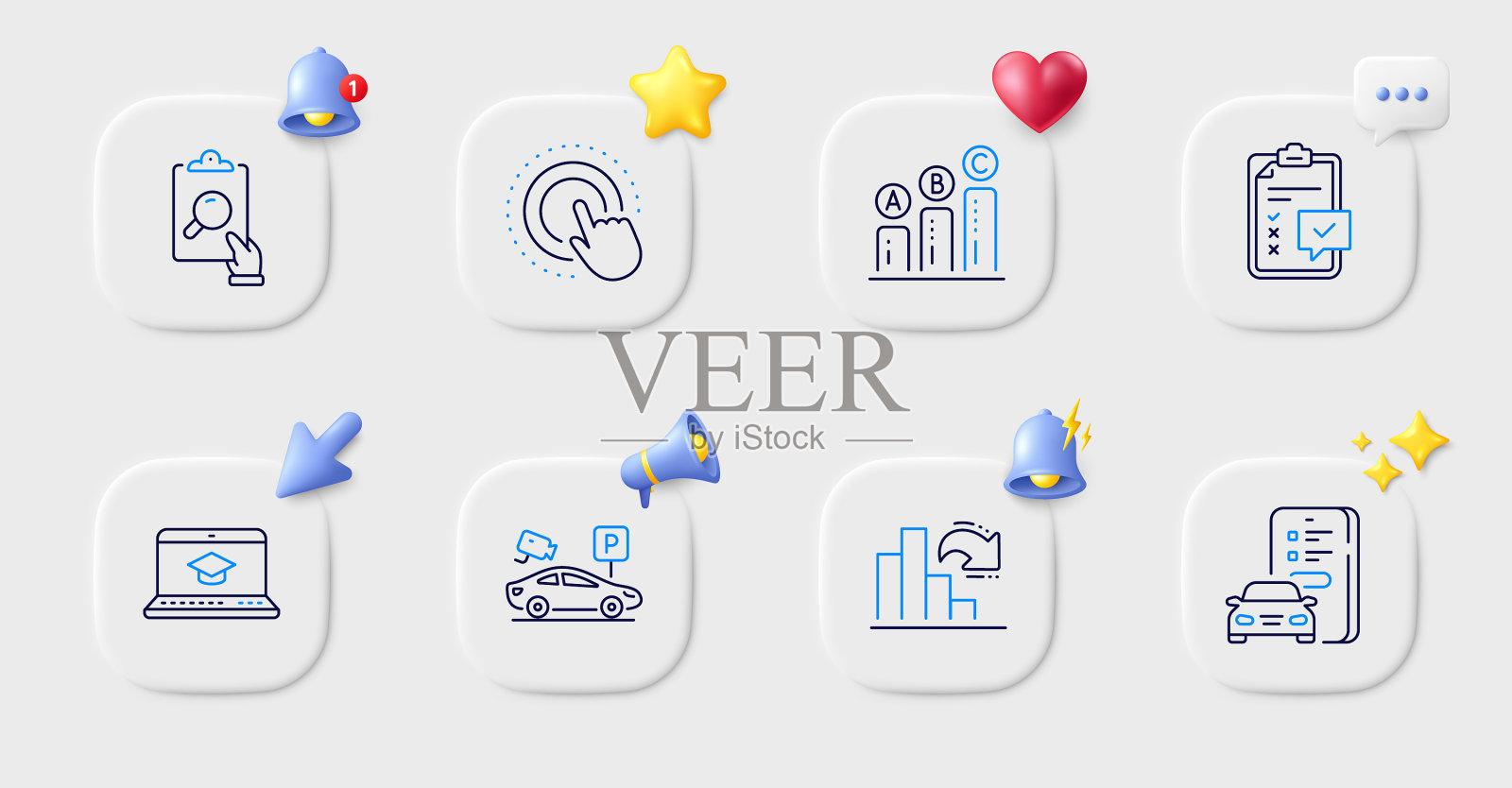 汽车登记停车安全问题日益严重插画图片素材