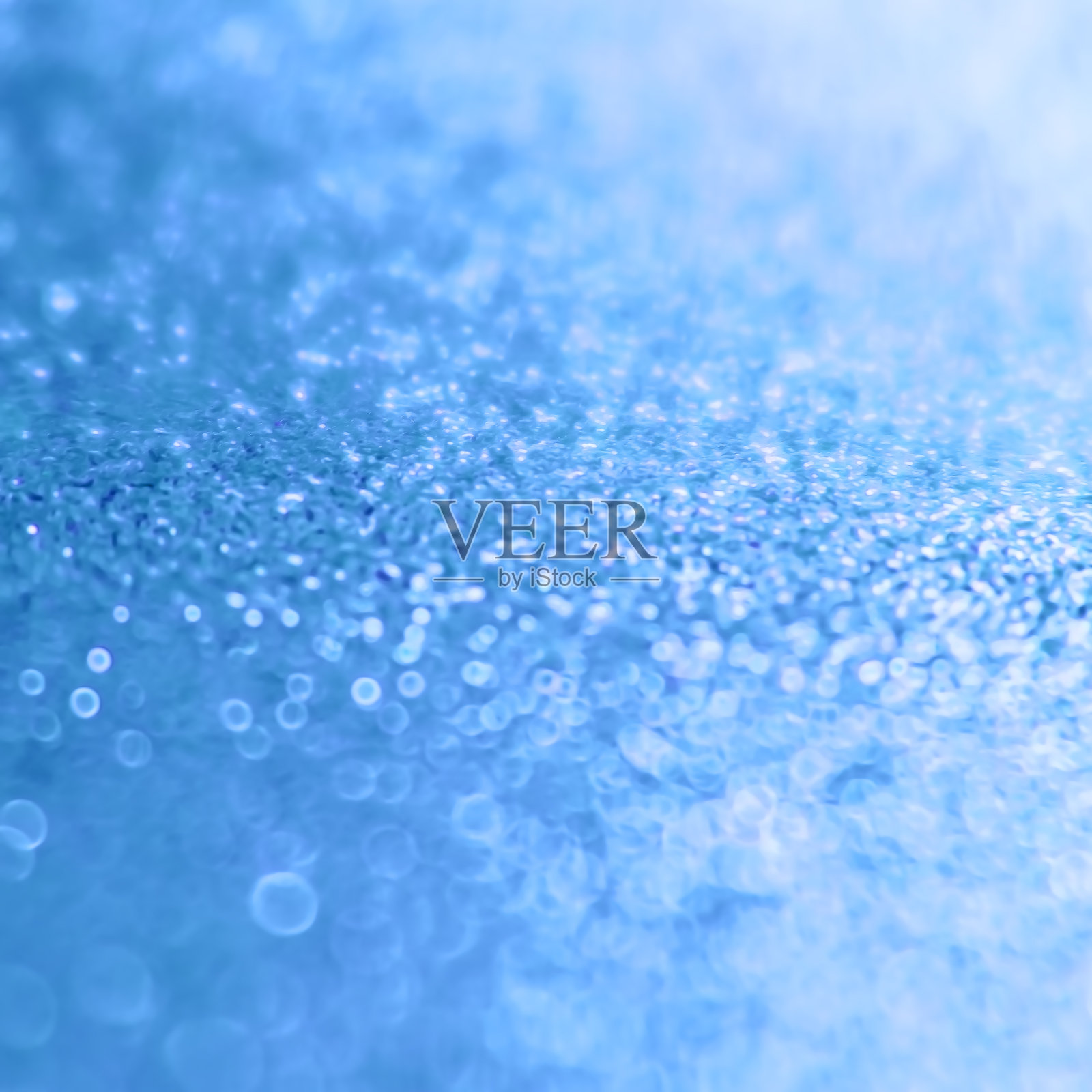 蓝色闪闪发光的节日背景,选择性聚焦照片摄影图片