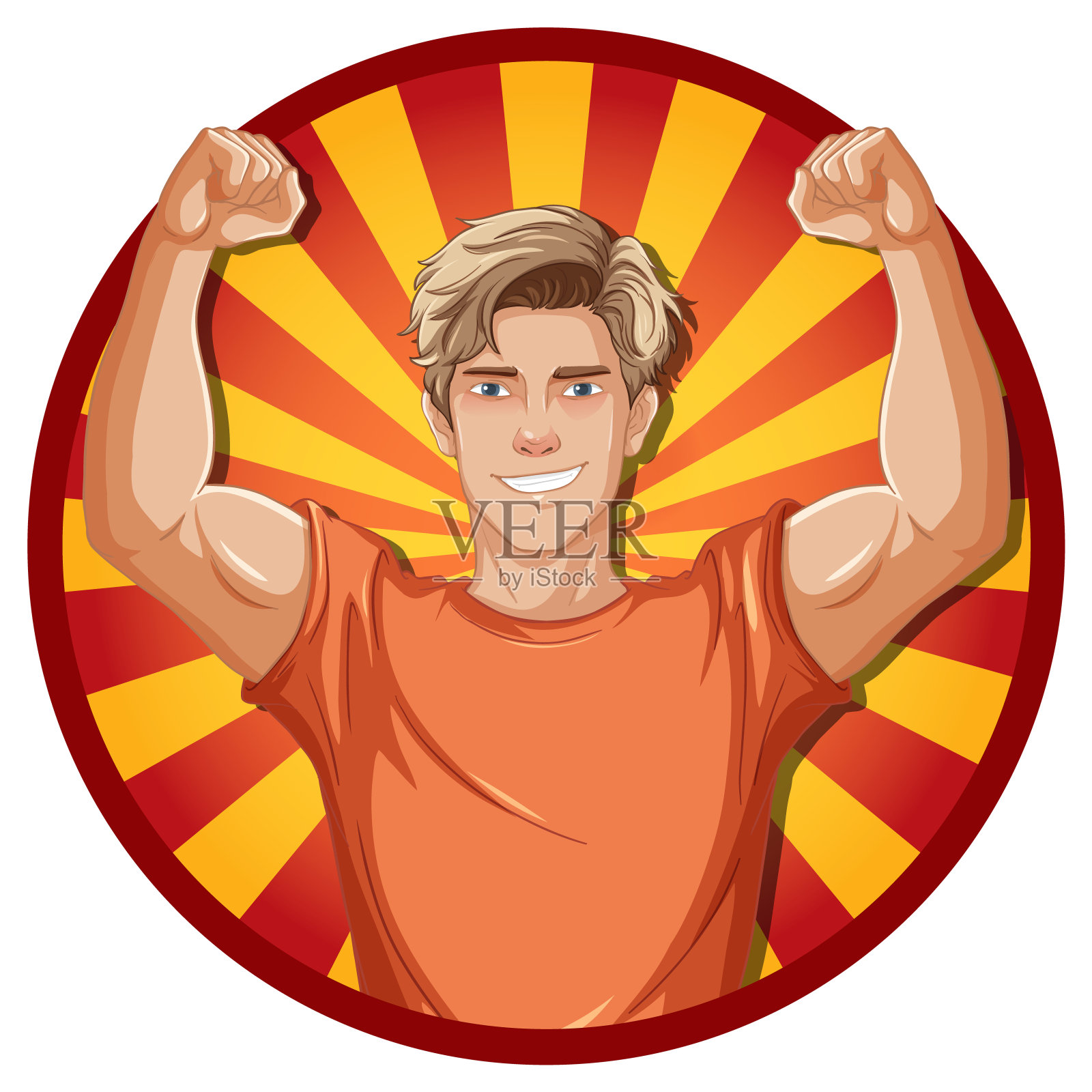 《帅哥》卡通偶像插画图片素材