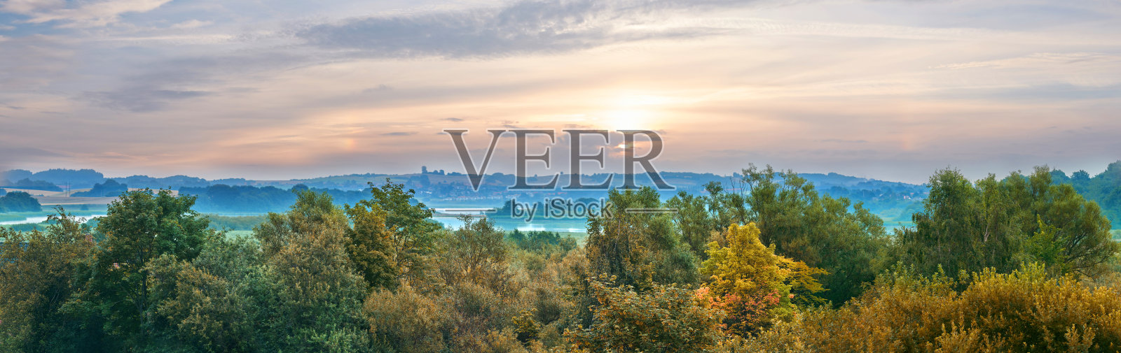 夏末/初秋的乡村森林照片摄影图片