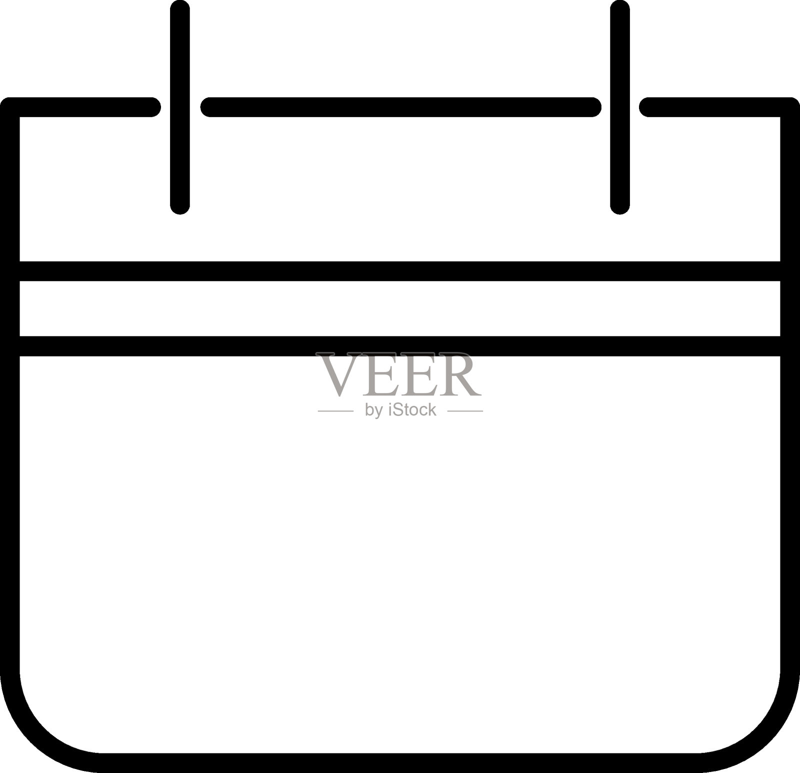 日历大纲简单插图。矢量插图的网站,应用程序,设计,横幅和其他目的插画图片素材