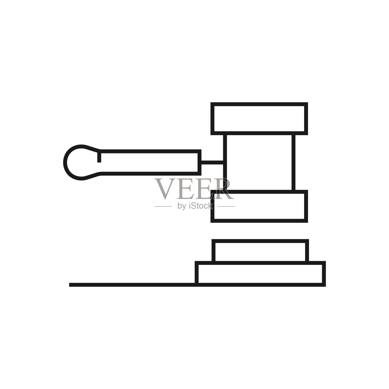 拍卖线图标矢量插图。图标设计的标志,移动应用程序,网站,用户界面,用户体验,标志,符号。插画图片素材