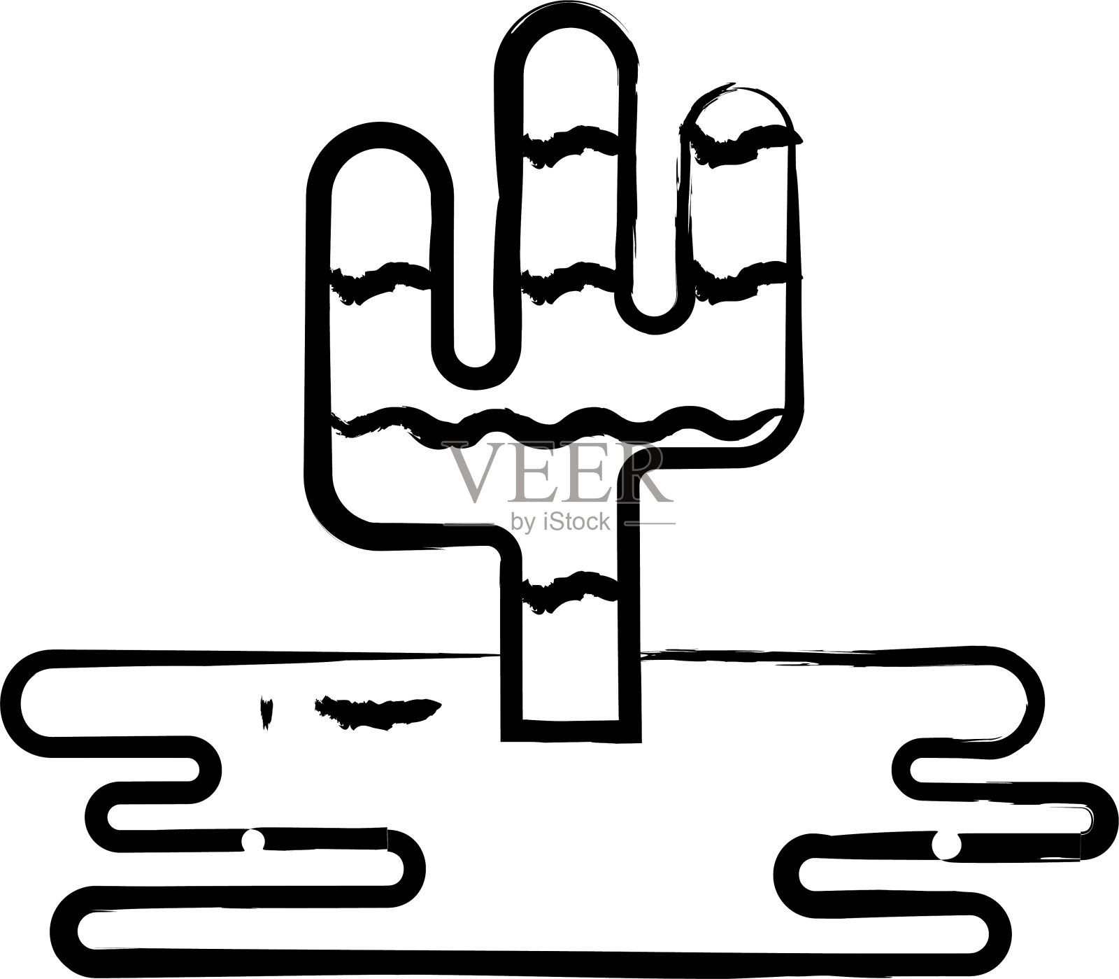 仙人掌手绘矢量插图插画图片素材