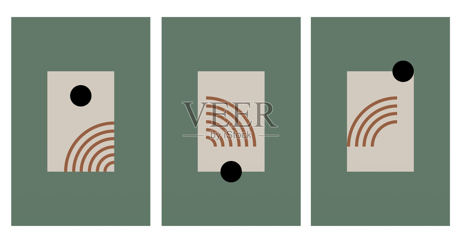 现代抽象墙面艺术装饰海报插画图片素材