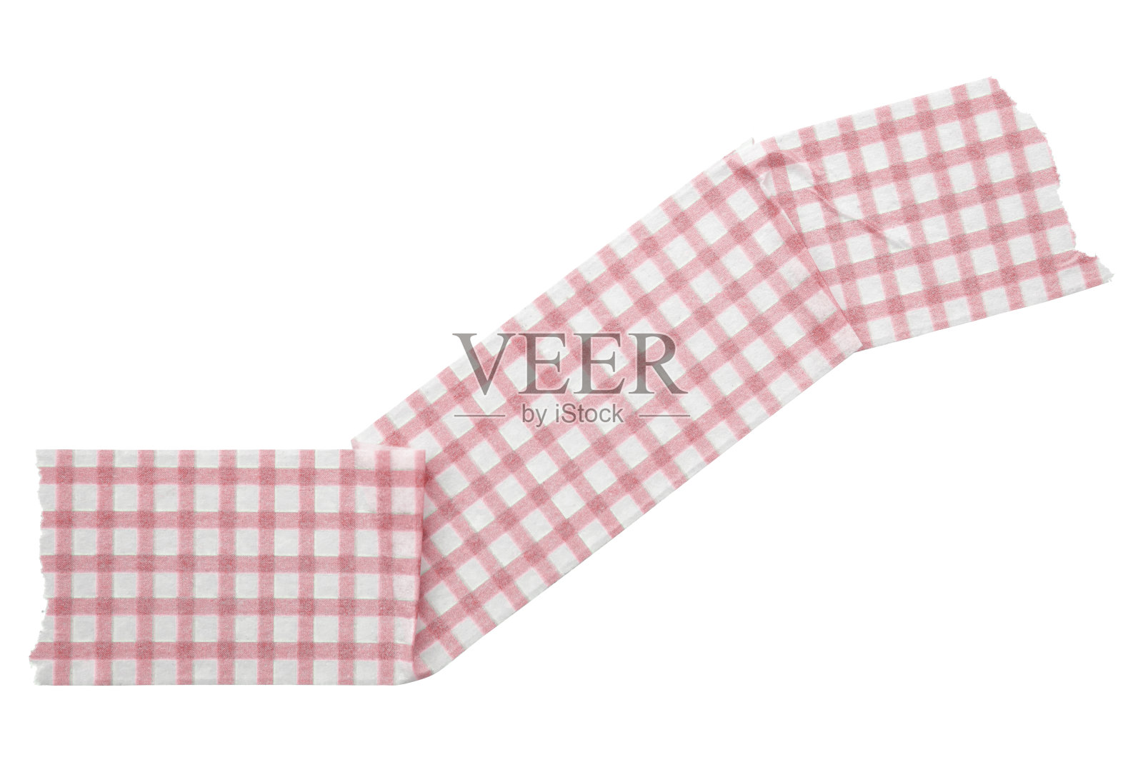 粉红色图案贴纸纸胶带隔离在白色背景照片摄影图片