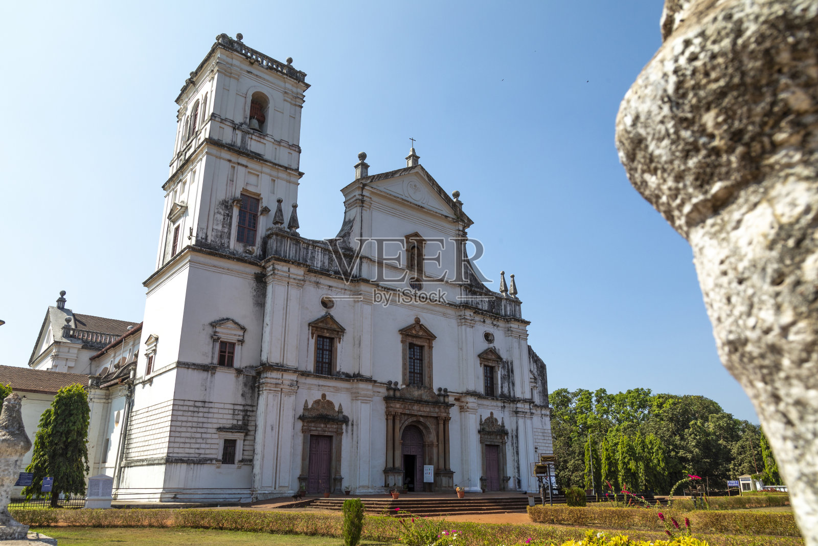 老果阿的教堂照片摄影图片