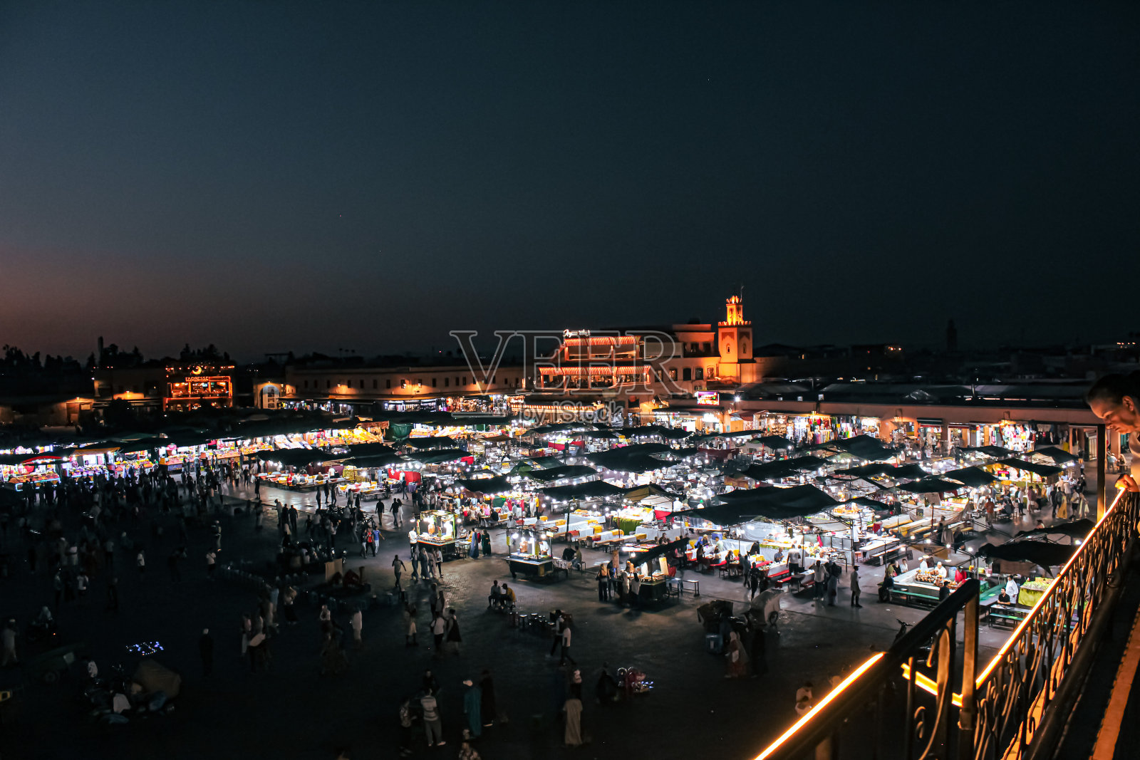 摩洛哥马拉喀什的El Fna广场照片摄影图片